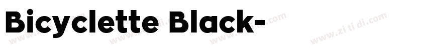 Bicyclette Black字体转换